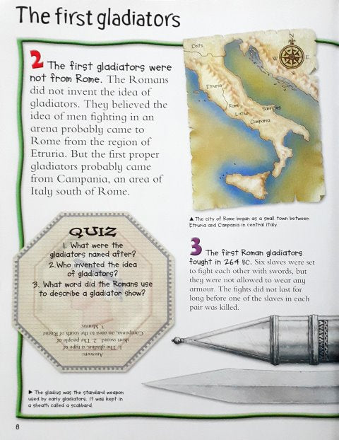 100 Facts Gladiators Projects Quizzes Fun Facts Cartoons