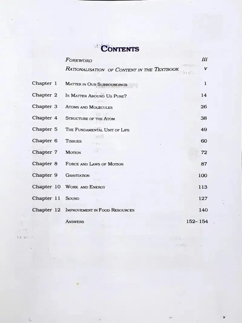 NCERT Science Grade 9 : Textbook - Image #2