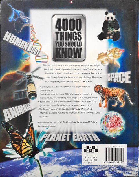 4000 Things You Should Know Human Body Space Animals Planet Earth