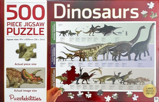 Dinosaurs 500 Pieces Jigsaw Puzzle