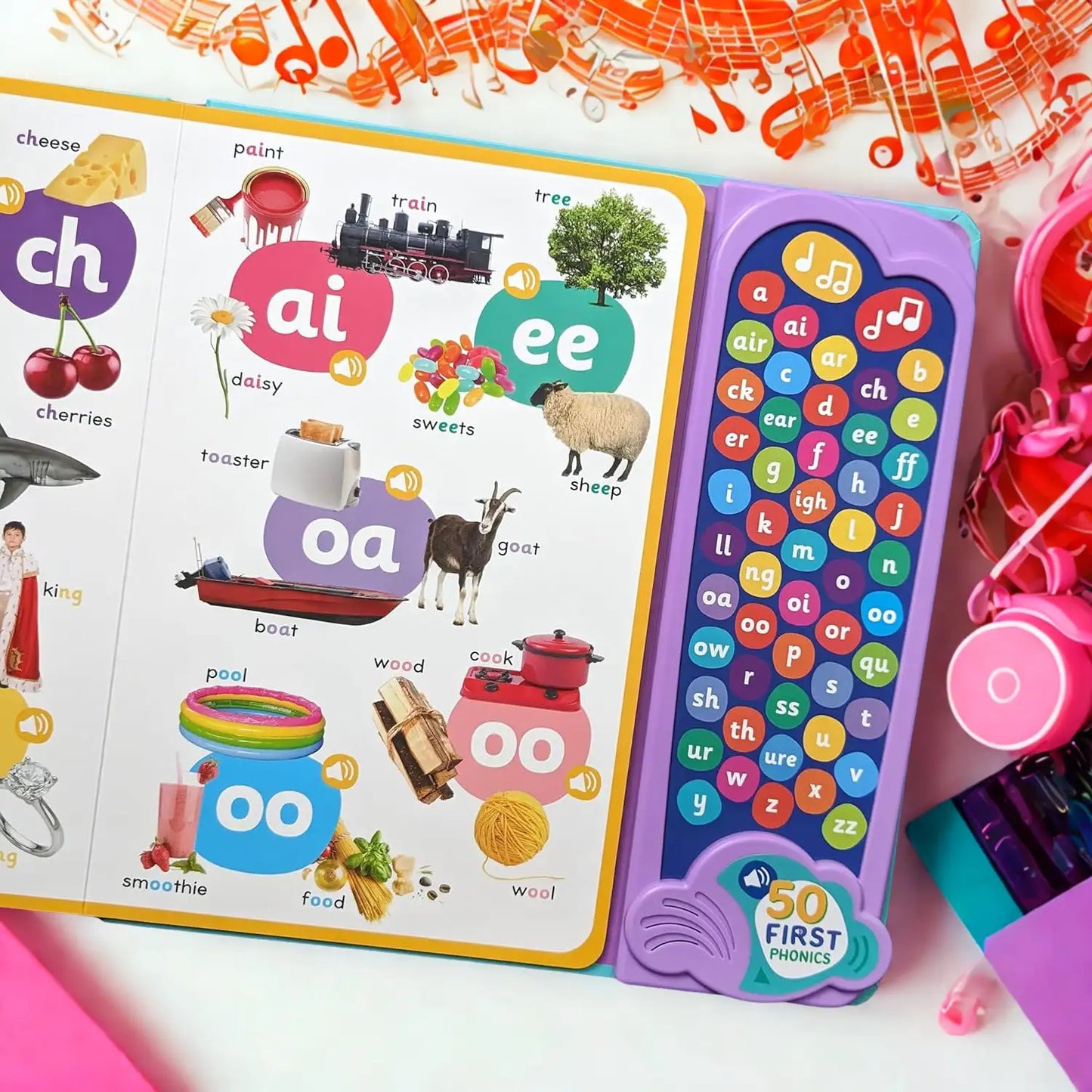 50 First Phonics : A Listen and Learn Sound Book