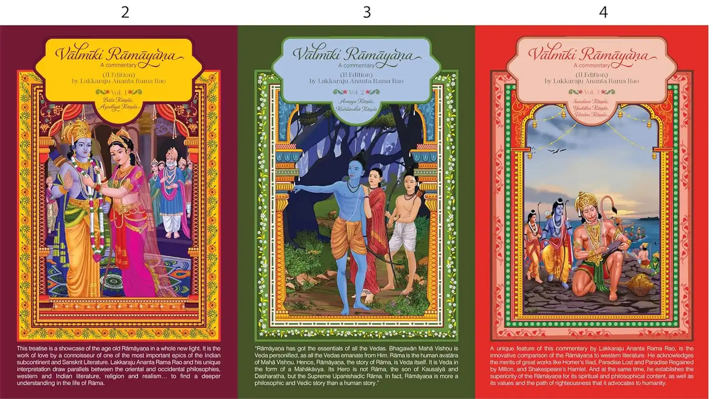 Valmiki Ramayana : A Commentary : Pack of 3 Titles | Hardcover