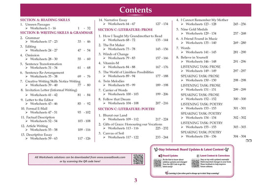 Oswaal CBSE Workbook Class 9 English R1 | aligned with NCERT Kaveri | 2027 Exam