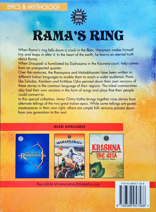 Rama's Ring - Stories from Different Versions of the Epic : Amar Chitra Katha