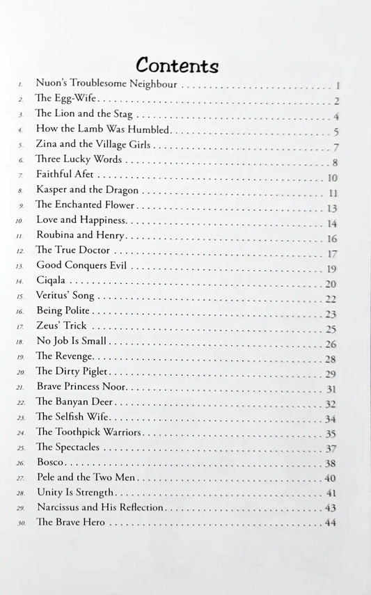 Timeless Fables : Three Lucky Words and Other Stories (60 Stories)