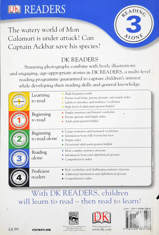 Ackbar's Underwater Army : Star Wars - The Clone Wars | DK Readers Level 3 (P)