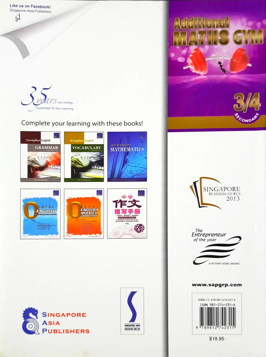 SAP Additional Maths Gym for Secondary 3 & 4