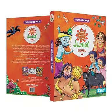 Amar Chitra Katha Junior Level 2 : The Orange Pack of 13 Picture Story Books