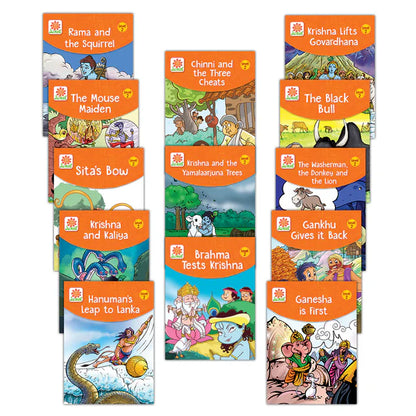 Amar Chitra Katha Junior Level 2 : The Orange Pack of 13 Picture Story Books