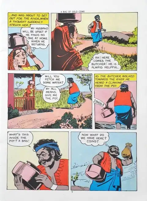 A Bag Of Gold Coins : Amar Chitra Katha Vol. 607 (P)