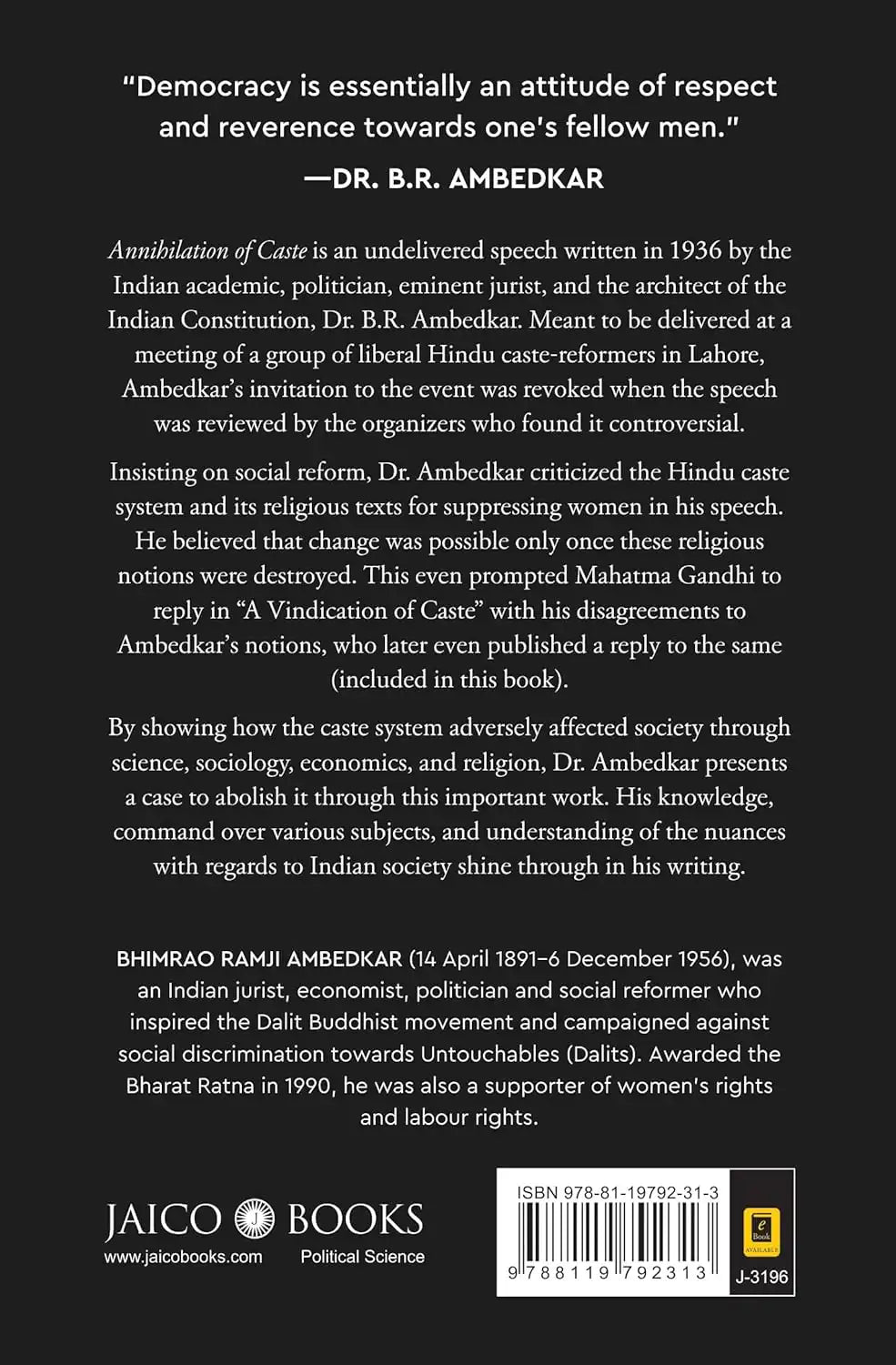 Annihilation of Caste