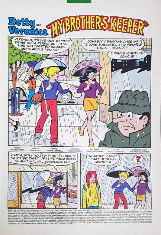 Archie Comics Betty And Veronica No. 203