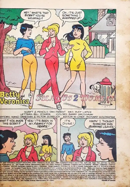 Archie Betty And Veronica Digest Magazine No. 84 (P)