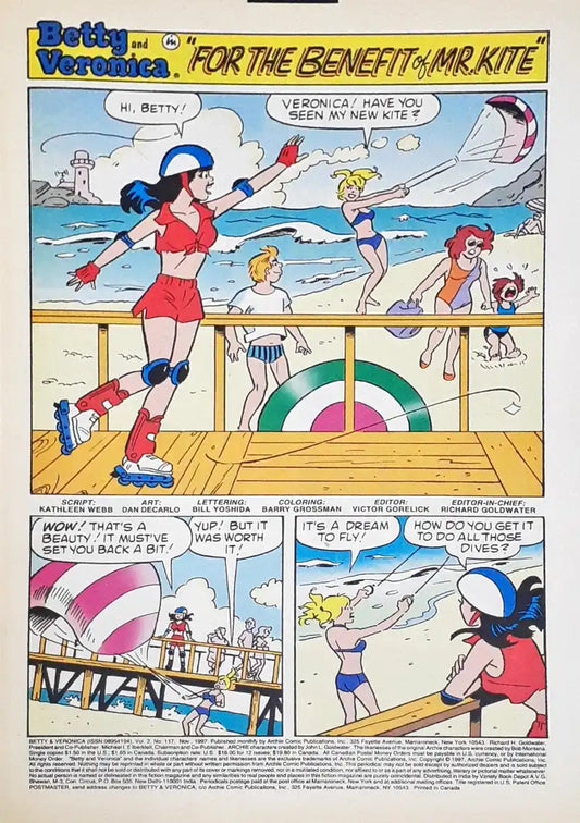 Betty and Veronica : Archie Comics No. 117 Nov