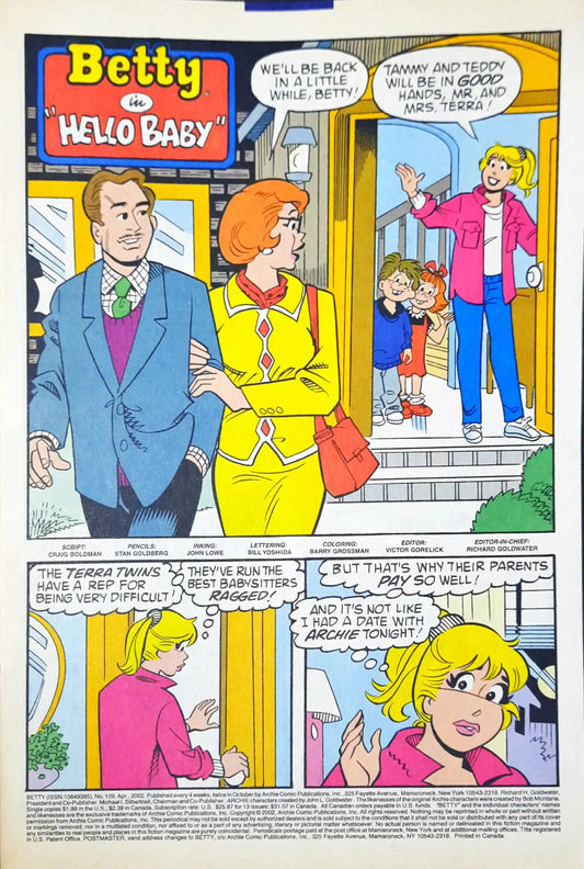 Betty : Archie Comics No. 109