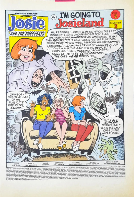 Archie and Friends Featuring Josie and The Pussycats : Archie Comics No. 51