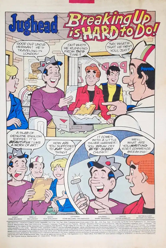 Archie's Pal Jughead Comics : Archie Comics Riverdale Stars No. 155
