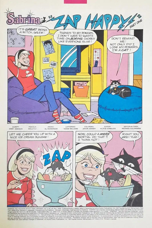 Sabrina The Teenage Witch : Archie Comics No. 49