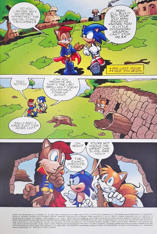 Sonic The Hedgehog : Archie Comics Adventure Series No. 160