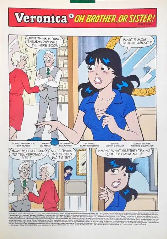 Archie Comics Veronica No. 113