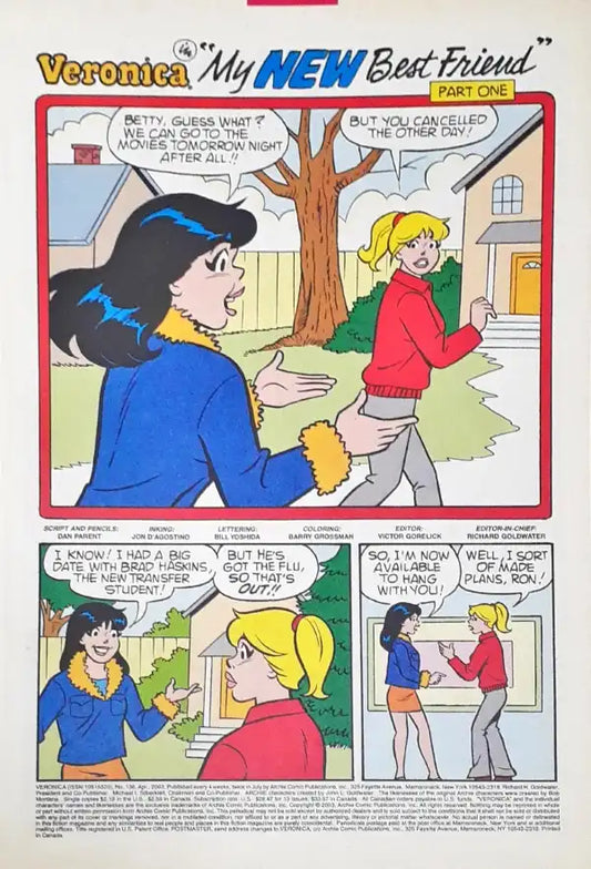 Archie Comics Veronica No. 136