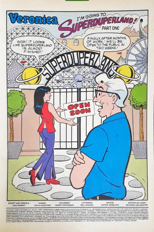 Archie Comics Veronica No. 143 House Of Mirrors