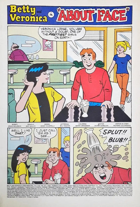 Betty and Veronica : Archie Comics Riverdale Stars No. 192