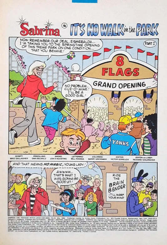 Sabrina The Teenage Witch : Archie Comics No. 25 May