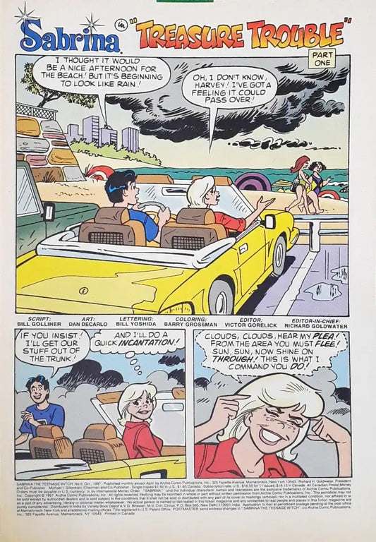 Sabrina The Teenage Witch : Archie Comics No. 6 Oct