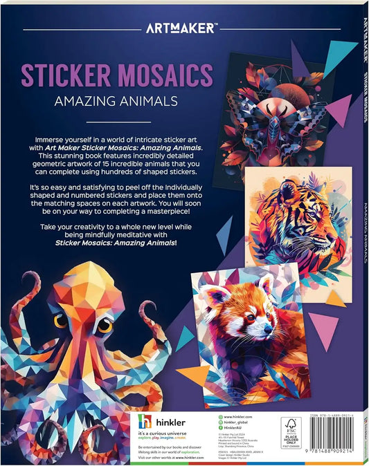 Art Maker Sticker Mosaics : Amazing Animals