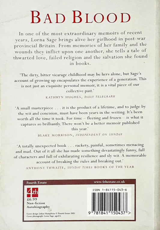 Bad Blood : A Memoir (P)