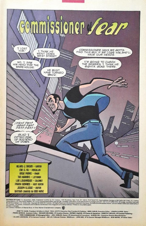 DC Comics Batman Beyond Fearful Symmetry Batman #13 Nov 00