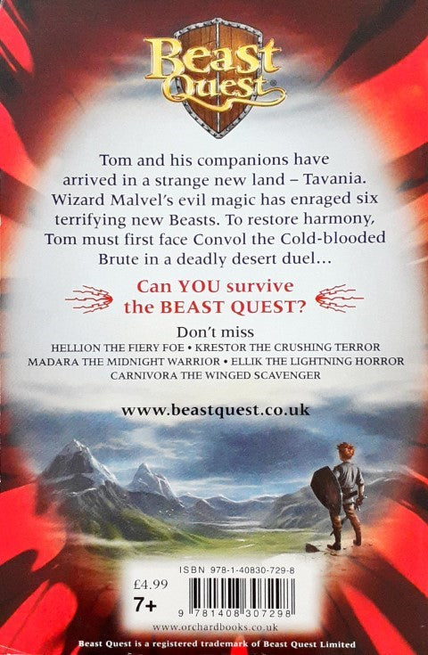 Beast Quest The Lost World Convol The Cold Blooded Brute Beast Quest 37 Collector Cards Inside