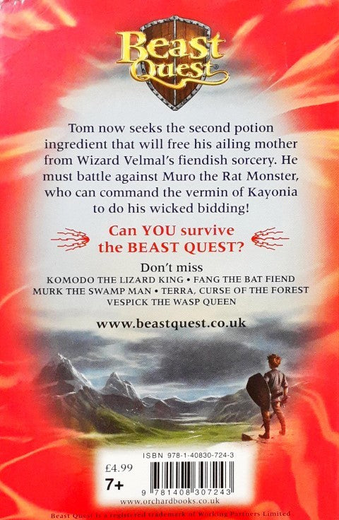 Beast Quest The World of Chaos Muro The Rat Monster Beast Quest 32 Collector Cards Inside