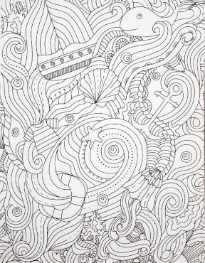 Colouring Book for Adults Nature Walk