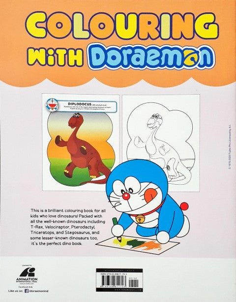 Colouring With Doraemon Dinosaurs