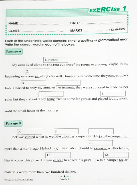 SAP Conquer Editing for Primary Levels Workbook 4