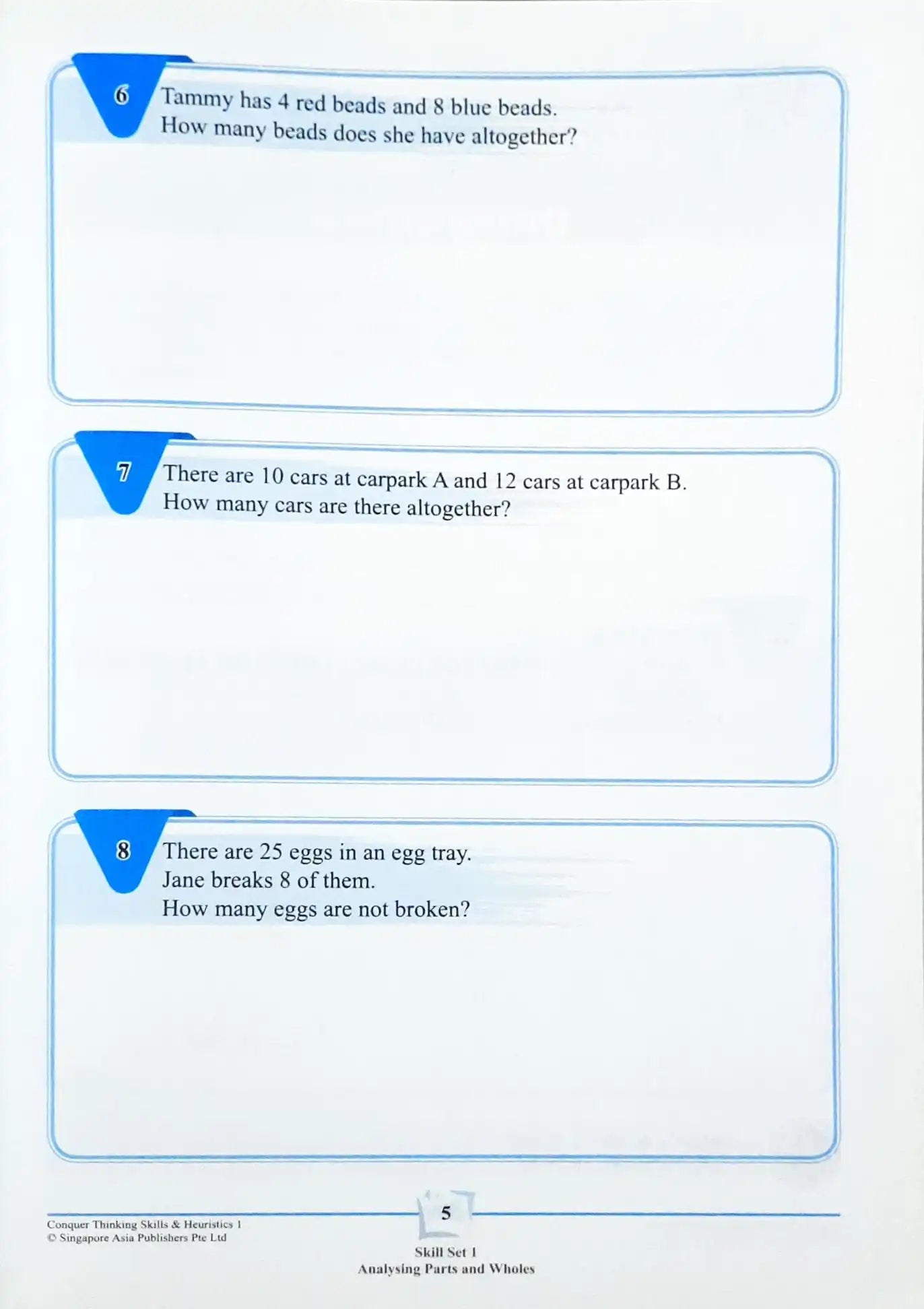 SAP Conquer Thinking Skills & Heuristics Workbook 1