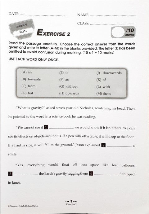 SAP Conquer Cloze For Primary Level Workbook 4