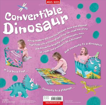 Convertible Dinosaur Converts To A Playmat And Dinosaur