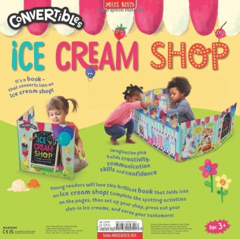 Convertible Ice Cream Shop Book Converts To a Playmat And an Ice Cream Shop