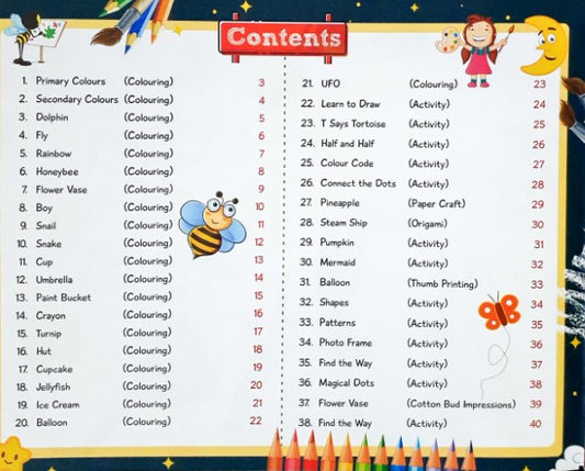 Creative Strokes C Drawing Colouring And Activity