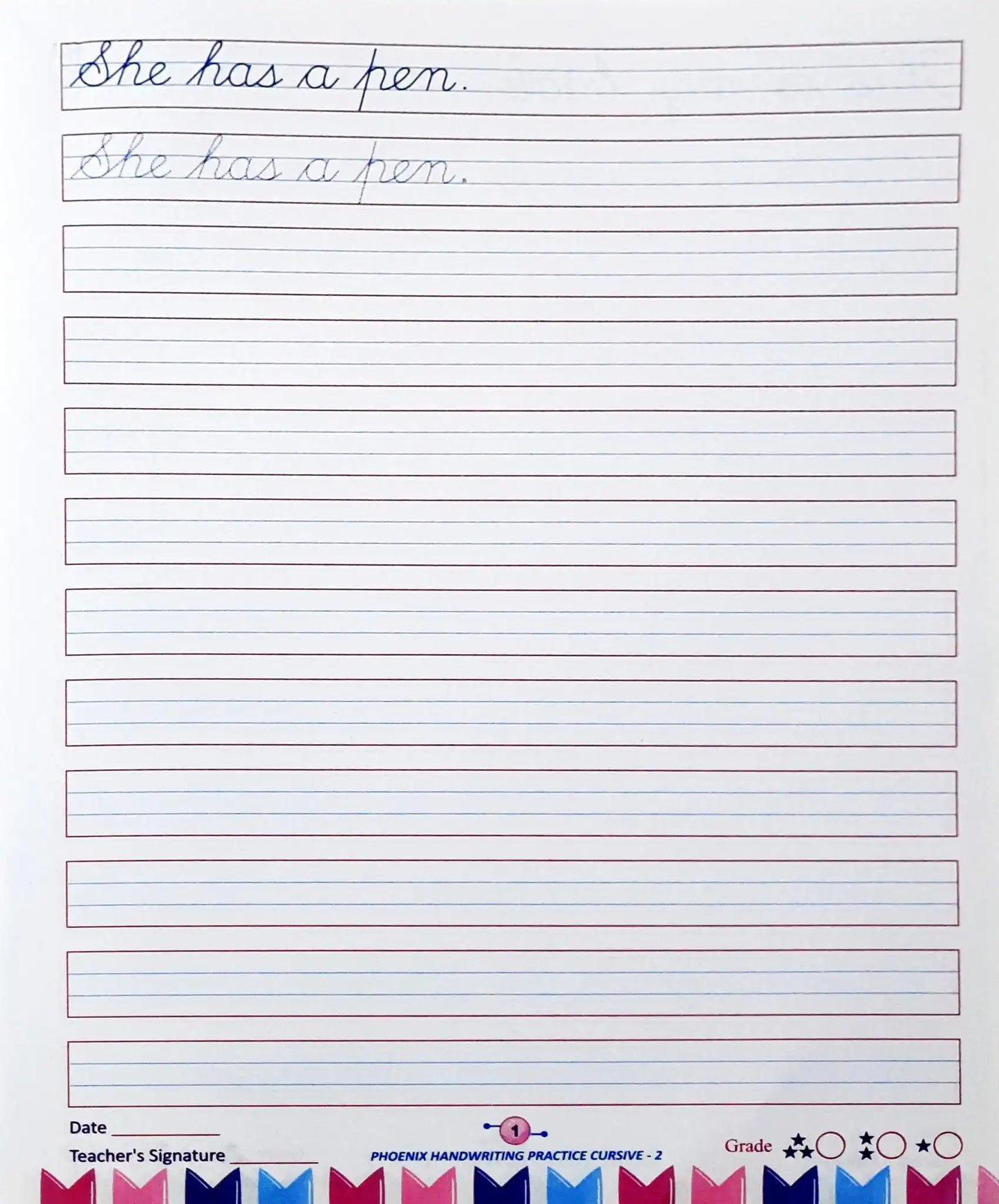 Handwriting Practice Cursive Writing 2