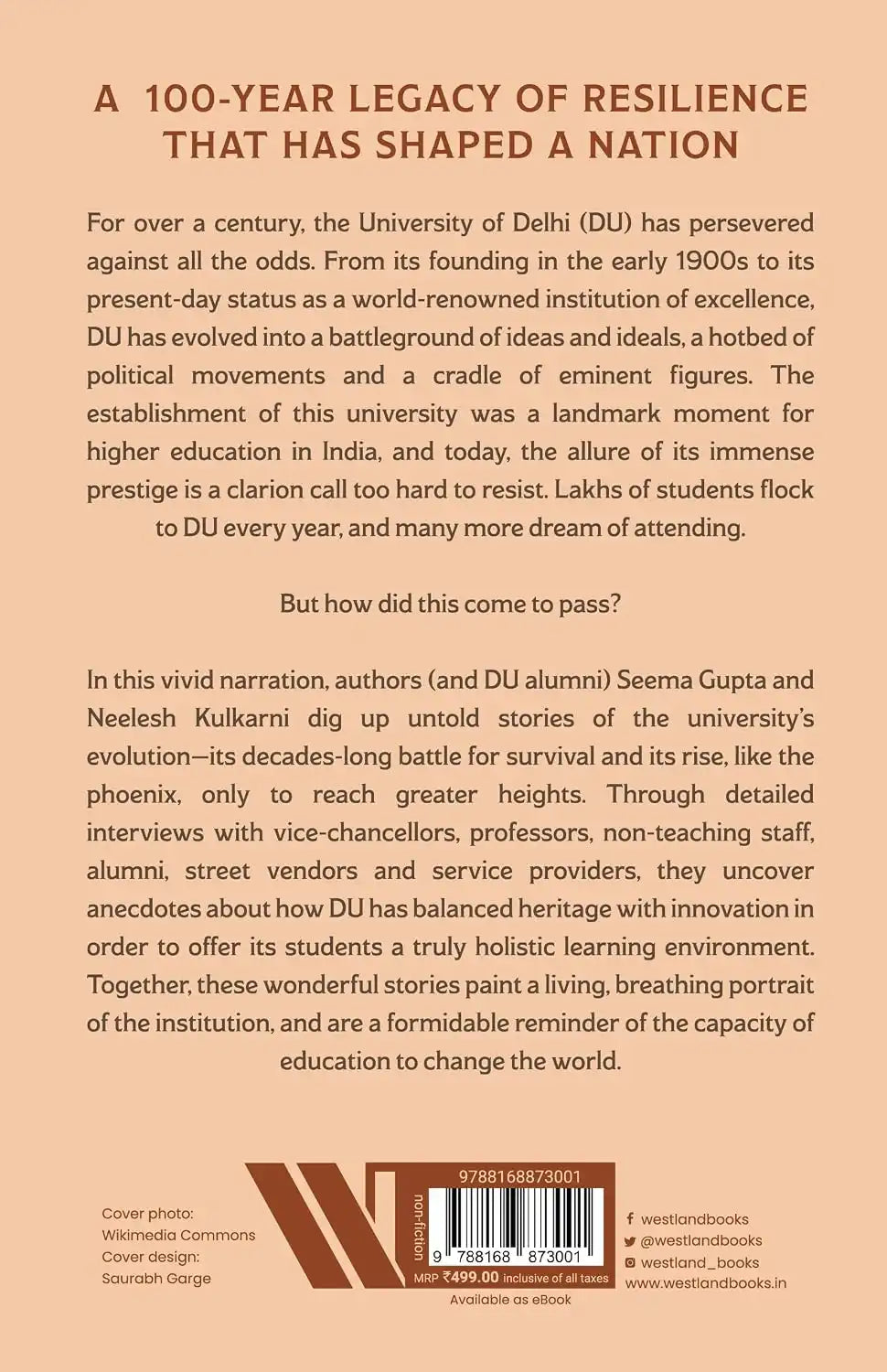 DU @ 100 : An Anecdotal History