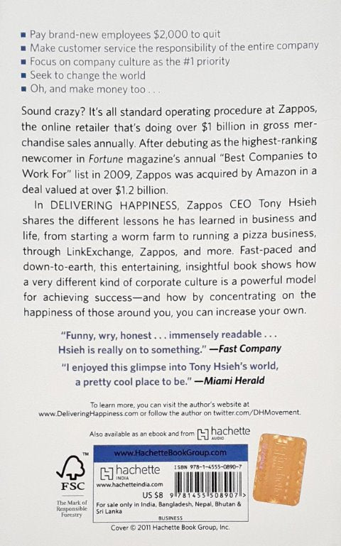 Delivering Happiness A Path to Profits Passion and Purpose