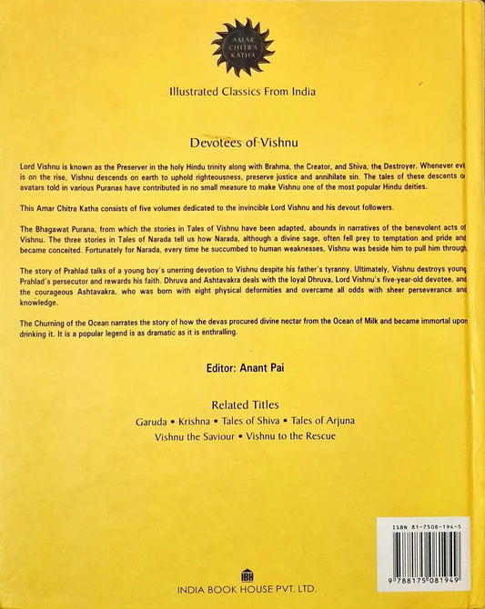 Devotees of Vishnu 5 in 1 : Amar Chitra Katha Vol. 1009 | Hardcover (P)