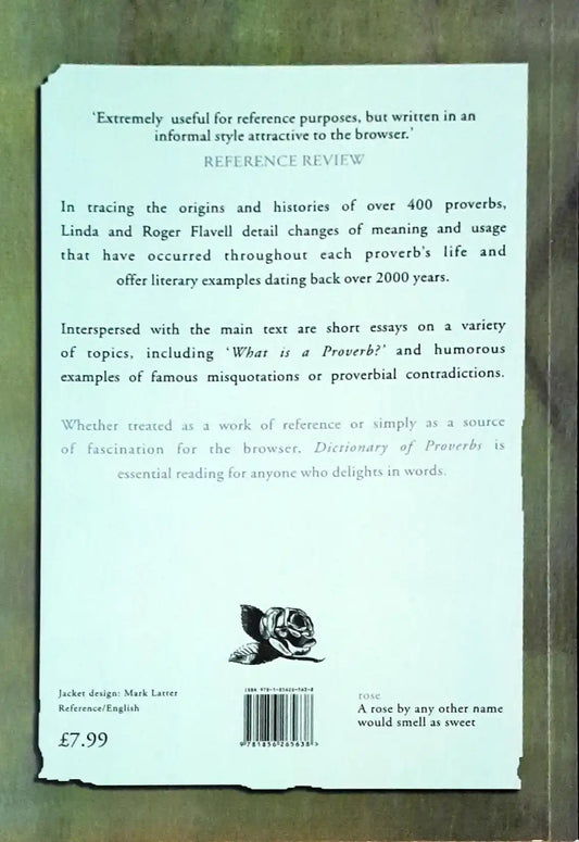 Dictionary Of Proverbs And Their Origins