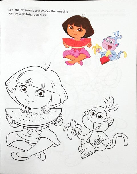 Nickelodeon Dora the Explorer Copy Colouring - 9789388199391