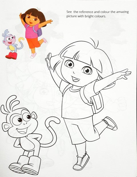 Nickelodeon Dora the Explorer Copy Colouring - 9789388199384
