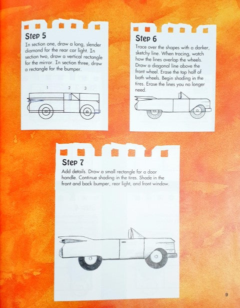 Drawing and Learning About Cars Using Shapes And Lines
